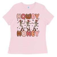 Bubblegum Pink howdy honey Ladies Tee - MaliasSmallBusiness