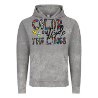 Cloud Rock color outside the lines Vintage Hoodie - CowhideDigitalArt
