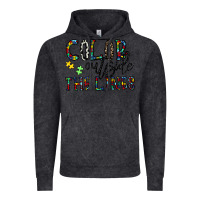 Vintage Black color outside the lines Vintage Hoodie - CowhideDigitalArt