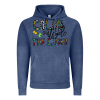 Vintage Denim color outside the lines Vintage Hoodie - CowhideDigitalArt