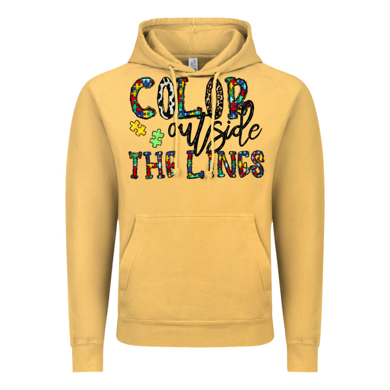 Color Outside The Lines Vintage Hoodie by CowhideDigitalArt | Teevron