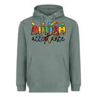 Sage autism acceptance Heavyweight Hoodie - LillyAllenDesigns