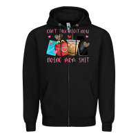 Black can't talk right now doing mom shit Zipper Hoodie - MaliasSmallBusiness