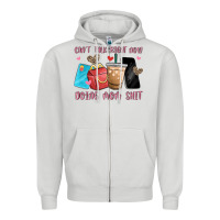Dove Grey can't talk right now doing mom shit Zipper Hoodie - MaliasSmallBusiness