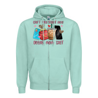 Seafoam can't talk right now doing mom shit Zipper Hoodie - MaliasSmallBusiness