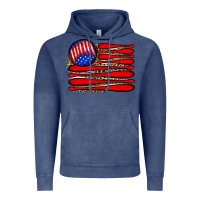Vintage Denim leopard baseball flag5 Vintage Hoodie - JahusDesignShop