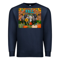 Navy Fall Baby Lambs Premium Sweatshirt - LillyAllenDesigns