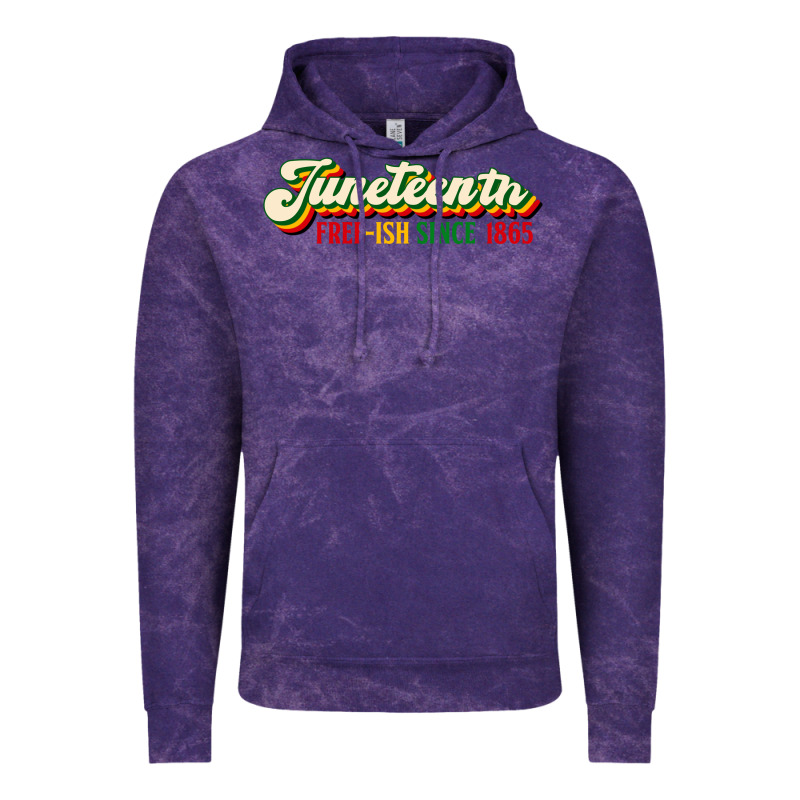 Juneteenth Free Ish Since 1865 Vintage Hoodie by HRA Design Shop | Teevron