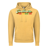 Vintage Mustard juneteenth free ish since 1865 Vintage Hoodie - HRA Design Shop