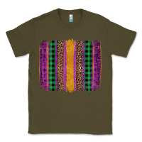 Army Green mardi gras western brush stroke Classic Tee - Artiststas