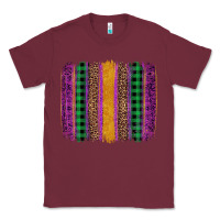 Burgundy mardi gras western brush stroke Classic Tee - Artiststas