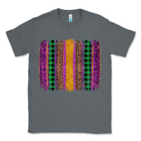 Charcoal Heather mardi gras western brush stroke Classic Tee - Artiststas