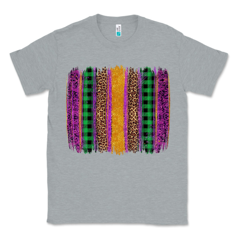 Mardi Gras Western Brush Stroke Classic Tee by Artiststas | Teevron