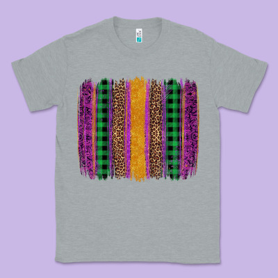 Mardi Gras Western Brush Stroke Classic Tee Designed By Artiststas