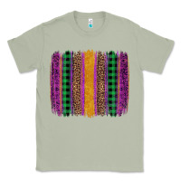 Matcha mardi gras western brush stroke Classic Tee - Artiststas