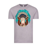 Vintage Zinc hereford indian headdress Vintage Tee - JahusDesignShop
