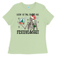 Matcha look at me being all festive and shit Ladies Tee - MaliasSmallBusiness