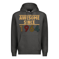 Charcoal Heather Awesome Since 1964 Premium Hoodie - Bettercallsaul
