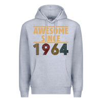 Heather Grey Awesome Since 1964 Premium Hoodie - Bettercallsaul
