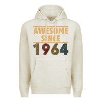 Oatmeal Heather Awesome Since 1964 Premium Hoodie - Bettercallsaul