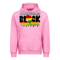 Fuchsia Pink unapologetically black Urban Hoodie - CowGirlArtShop