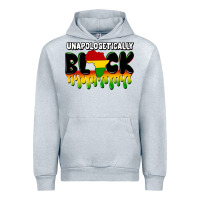 Heather Grey unapologetically black Urban Hoodie - CowGirlArtShop