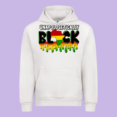 Unapologetically Black Urban Hoodie Designed By Cowgirlartshop