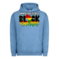 Pigment Pebble Blue unapologetically black Urban Hoodie - CowGirlArtShop
