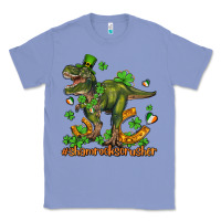 Colony Blue shamrockscrusher t rex and horseshoe Classic Tee - AdoDesignShop