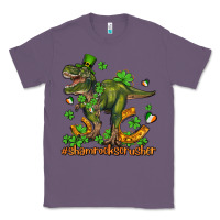 Lavender shamrockscrusher t rex and horseshoe Classic Tee - AdoDesignShop