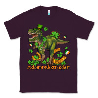 Plum shamrockscrusher t rex and horseshoe Classic Tee - AdoDesignShop