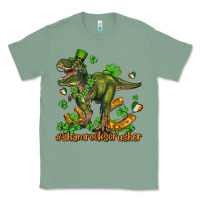 Sage shamrockscrusher t rex and horseshoe Classic Tee - AdoDesignShop