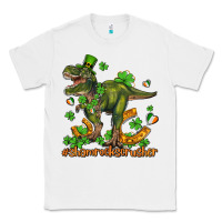 White shamrockscrusher t rex and horseshoe Classic Tee - AdoDesignShop