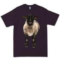 Plum suffolk ewe front Premium Tee - BarkalooDesign
