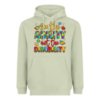 Matcha see the ability not the disability Heavyweight Hoodie - LillyAllenDesigns