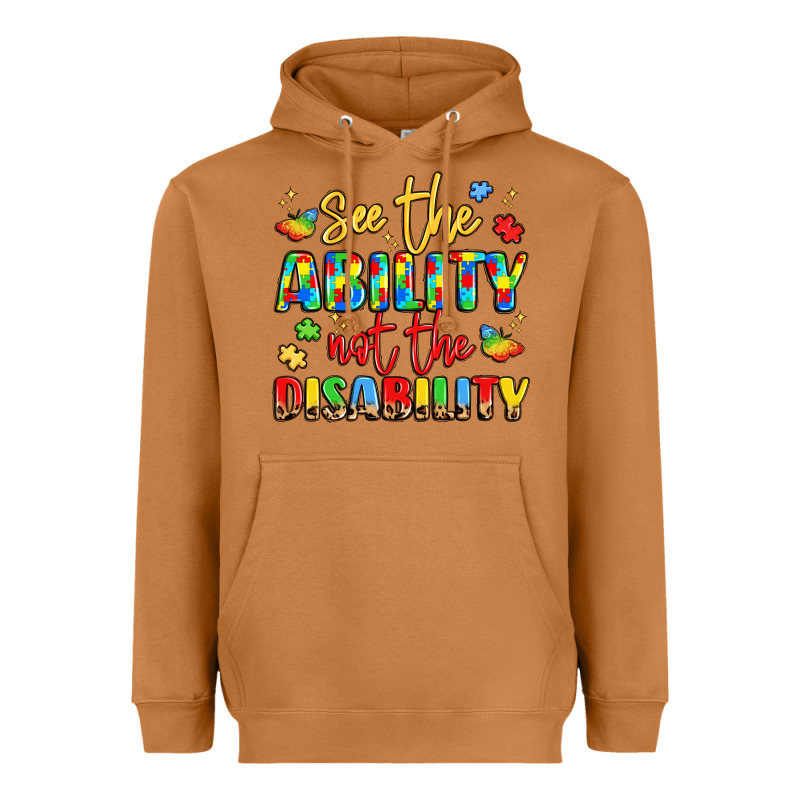 See The Ability Not The Disability Heavyweight Hoodie by LillyAllenDesigns | Teevron