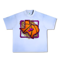 Grape Ice leopard basketball texas map Urban Heavy Tee - Jasminsmagicworld
