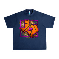 Navy leopard basketball texas map Urban Heavy Tee - Jasminsmagicworld