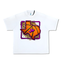 White leopard basketball texas map Urban Heavy Tee - Jasminsmagicworld