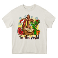 Cream joy to the world Heavy Core Tee - Zillion Design Studio