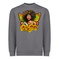 Storm butterfly afro woman juneteenth Heavyweight Sweatshirt - AdoDesignShop