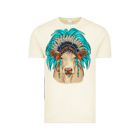 Vintage Arctic charolais indian headdress Vintage Tee - JahusDesignShop