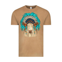 Vintage Camel charolais indian headdress Vintage Tee - JahusDesignShop
