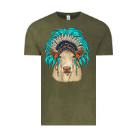 Charolais Indian Headdress Vintage Tee | Teevron
