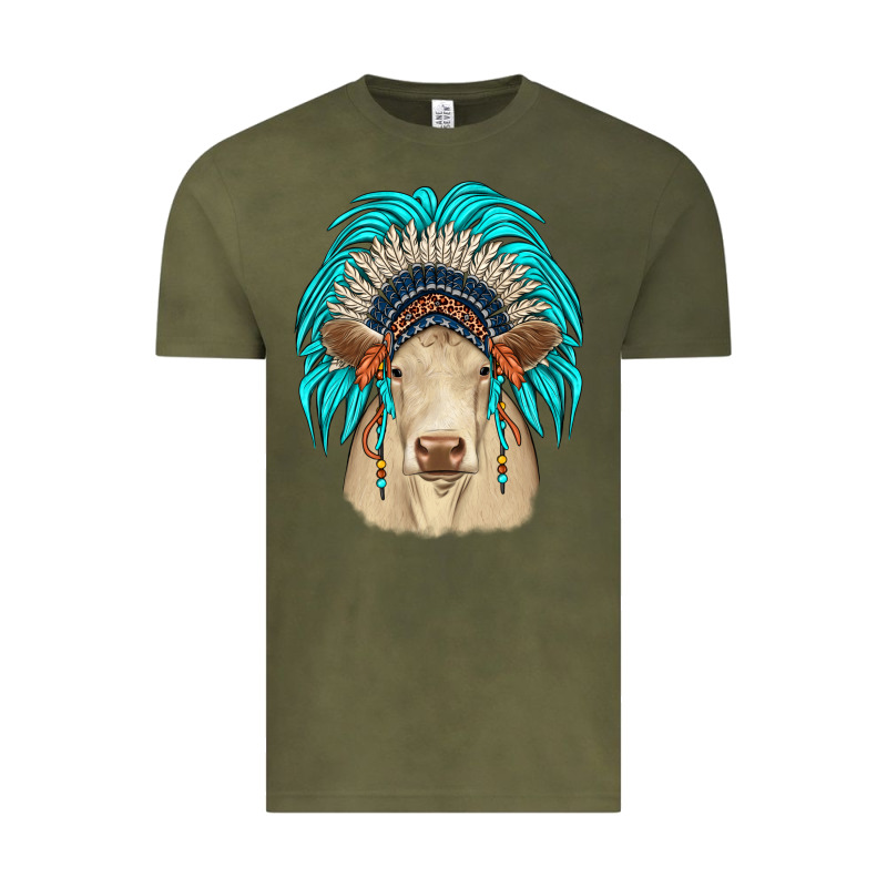 Charolais Indian Headdress Vintage Tee by JahusDesignShop | Teevron