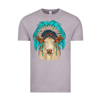 Vintage Zinc charolais indian headdress Vintage Tee - JahusDesignShop