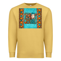Antique Gold Western Fall Cow Mama Premium Sweatshirt - LillyAllenDesigns