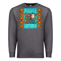 Charcoal Heather Western Fall Cow Mama Premium Sweatshirt - LillyAllenDesigns