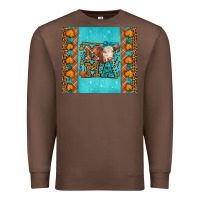 Chestnut Western Fall Cow Mama Premium Sweatshirt - LillyAllenDesigns