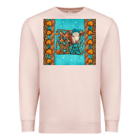 Pale Pink Western Fall Cow Mama Premium Sweatshirt - LillyAllenDesigns